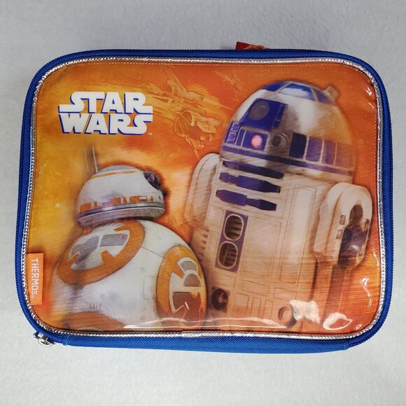 Star Wars BB-8 & R2-D2 Kids Lunch Box NWT Thermos Accessories - Picture 1 of 7